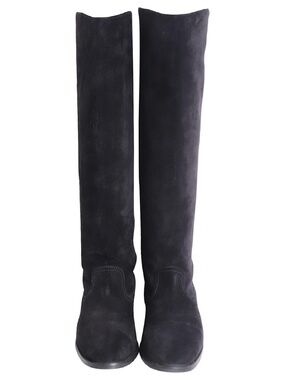 Jimmy Choo Flat Bree Boots in Black Suede
